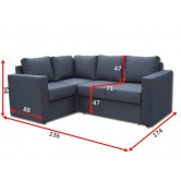 Купити Кутовий диван Чикаго 21 А нерозкладний - Віка в Хмельницьку