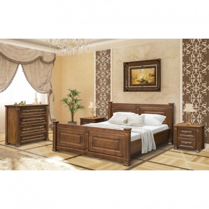 Купить Кровать деревянная Миллениум 160х200 - Мебель Сервис в Днепре