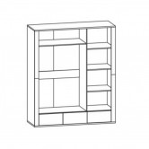 Купить Шкаф 2Д + 3Ш + зеркало Гресс  - Мебель Сервис  в Николаеве