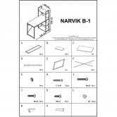 Стол консольный NARVIK B-1 HALMAR