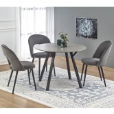  Стол обеденный BALROG (круглый) и стулья K358 (3 шт) - Halmar 