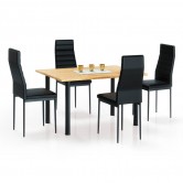 Стол обеденный ADONIS 2 и стулья K-70 (4 шт) - Halmar 