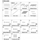 Кровать GORASHI HALMAR 160