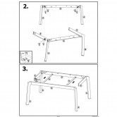  Стол обеденный ROIS (белый) и стулья CLARION (4 шт) - Halmar 