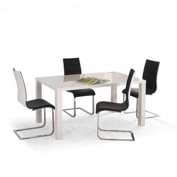 Стол обеденный RONALD 120-160/80 и стулья K104 (4 шт)