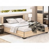 Купити Ліжко дерев'яне Рондо горіх 160х200 -  Меблі Сервіс 