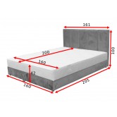 Кровать Вертикаль с матрасом - Вика 