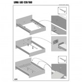  Кровать LIMA LOZ-120 HALMAR (дуб сонома) - Halmar 