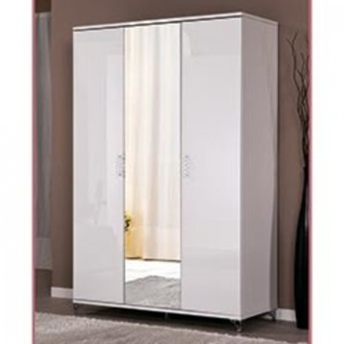 Шкаф Мода 3-дверный (белый)