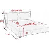  Кровать дуэт 140х199 - Алис мебель 