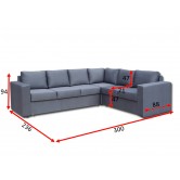 Купить Угловой диван Чикаго 32 А раскладной - Вика в Измаиле