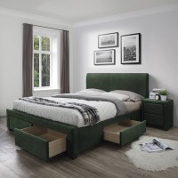 Ліжко MODENA 3 HALMAR 160 (зелений)