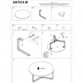 Комплект журнальных столов ANTICA M и ANTICA S HALMAR