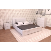 Купити Ліжко Зоряна 140х200 Скол дуба білого - Неман в Херсоні