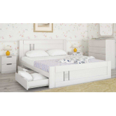 Ліжко Зоряна 140х200 Скол дуба білого