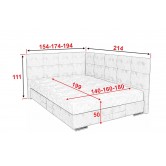  Купити Ліжко Мега 140х200 з двома спинками - Аліс меблі 