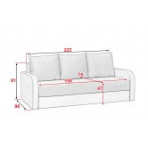 Купити Соллі диван №1 - Аліс меблі в Дніпрі