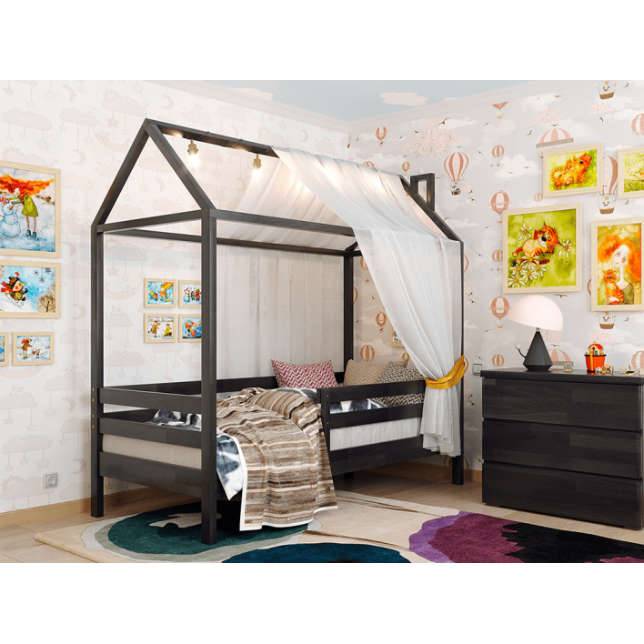 Купити Дитяче ліжко Хатинка Джеррі 80х190 Бук - Венге Магія - ARBOR в Дніпрі