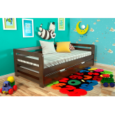 Купити Дитяче ліжко Немо 80х190 Сосна - Темний Горіх - ARBOR в Дніпрі