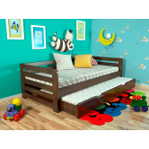 Купити Дитяче ліжко Немо 90х200 Сосна - Темний Горіх - ARBOR у Вінниці