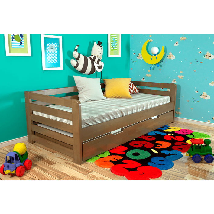 Купити Дитяче ліжко Немо 80х190 Сосна - Горіх - ARBOR в Дніпрі