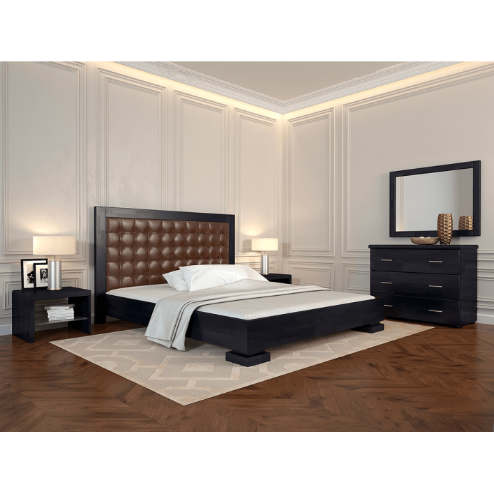 Купити Ліжко Подіум 180х200 Сосна - Темний Венге Квадрат - ARBOR в Житомирі