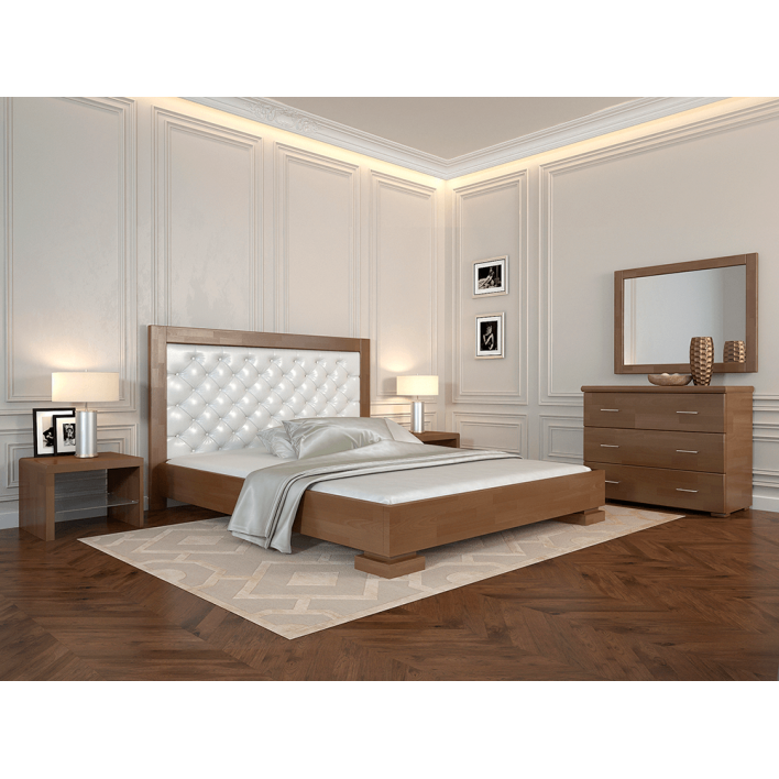 Купити Ліжко Подіум 160х190 Бук - Горіх Світлий Ромб - ARBOR у Вінниці