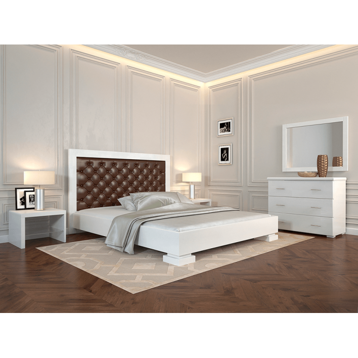 Купить Кровать Подиум 180х200 Сосна - Белый Ромб - ARBOR в Житомире