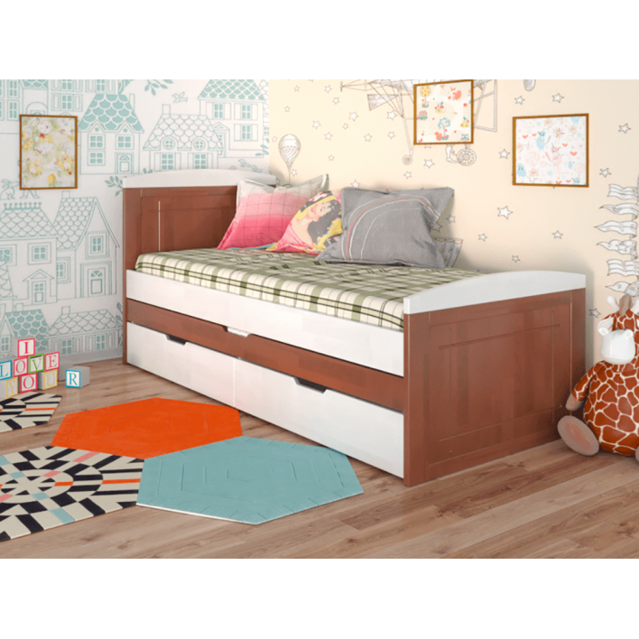 Купити Дитяче ліжко Компакт 90х200 Сосна - Яблоня - ARBOR 