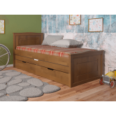 Купити Дитяче ліжко Компакт Плюс 80х190 Сосна - Горіх - ARBOR в Ізмаїлі