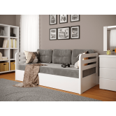 Купити Дитяче ліжко Немо Люкс 90х200 Сосна - Білий - ARBOR в Дніпрі
