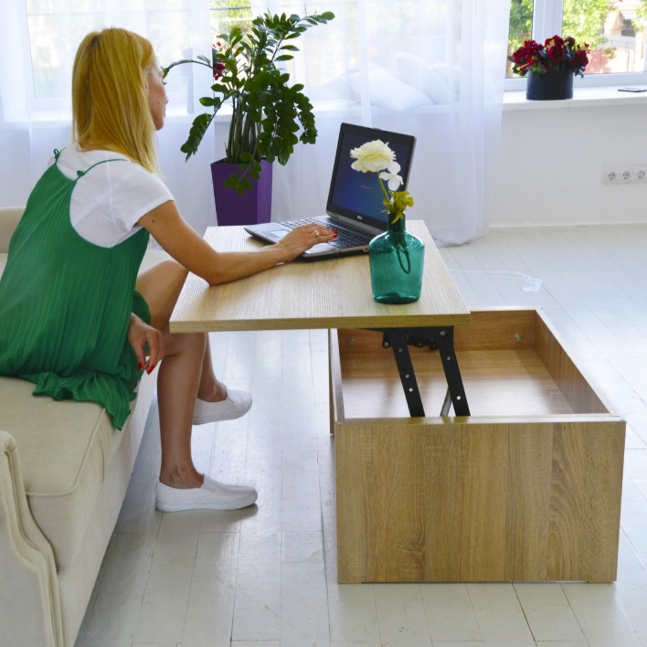 Купить Стол-трансформер Desk Дуб Сонома - Art In Head в Днепре