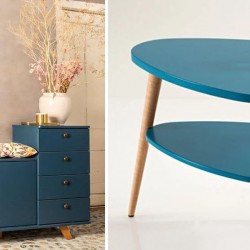 Меблі кольору качиної синяви: найкрасивіші моделі для дизайну інтер'єру