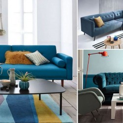 Утиный синий диван: выбор из 20 моделей для вашей гостиной!