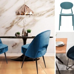 Качиний синій стілець: добірка найкрасивіших моделей в декорі