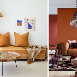Вохристо-оранжевий в декорі: кращі колірні поєднання