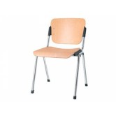  ERA wood chrome офисный стул Новый стиль - Новый стиль 