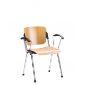 Купить ERA arm wood chrome офисный стул Новый стиль - Новый стиль в Виннице