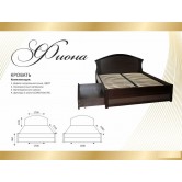Купить Кровать Фиона с шухлядами 180х200 - МКС в Житомире