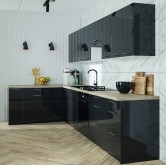 Купити Кухня Гламур 1 у кольорі сірий глянець - Фенікс в Дніпрі