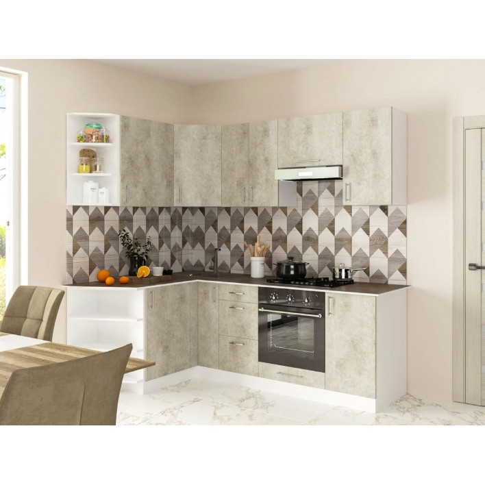 Купити Кухня Савана Варіант 6 у кольорі бетон сірий - Фенікс 