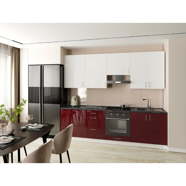 Купити Кухня Стелла варіант 2 у кольорі luxe burdeus - Фенікс 