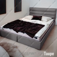 Мягкая кровать №54554 140х200 Alure Taupe