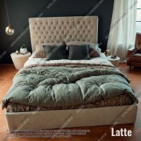 М'яке ліжко №54589 160х200 Alure Latte