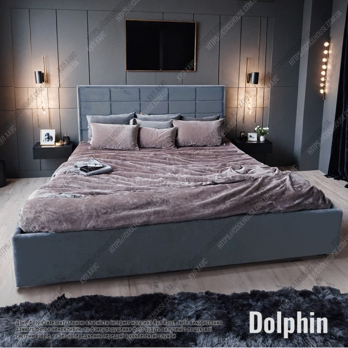Мягкая кровать №54604 140х200 Alure Dolphin