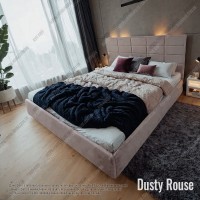Мягкая кровать №54614 160х200 Alure Dusty