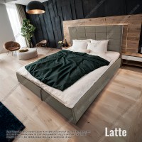 Мягкая кровать №54625 180х200 Alure Latte