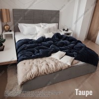 Мягкая кровать №54617 160х200 Alure Taupe