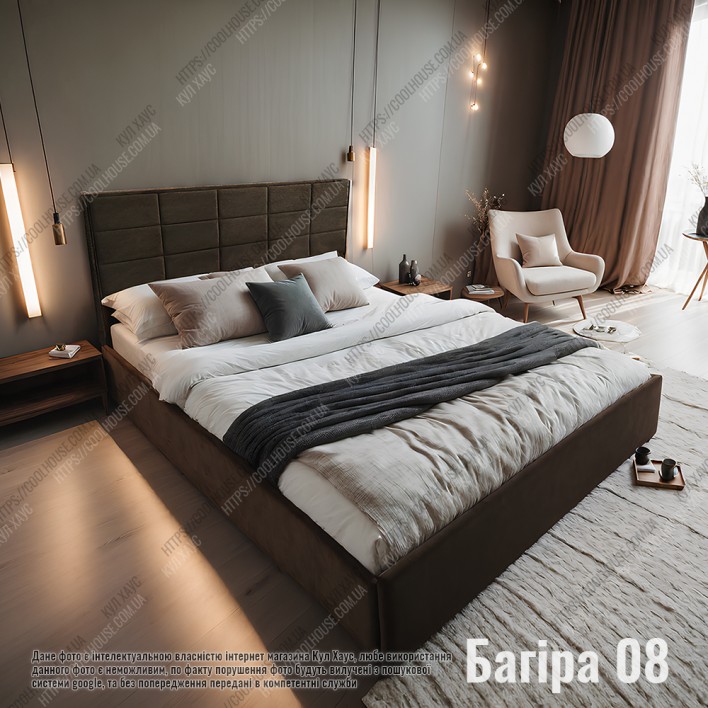 Купить Мягкая кровать №54628 180х200 Багира 8 - Kairos в Житомире