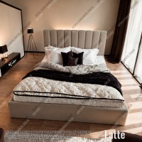 Мягкая кровать №54652 180х200 Alure Latte